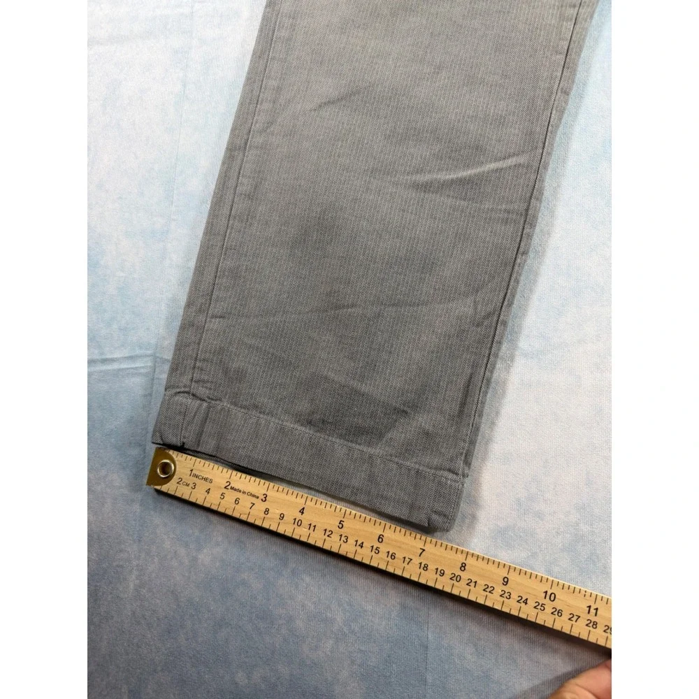 Banana Republic Aiden Fit Chinos Mens 34x30 Grey Excellent Herringbone Cotton